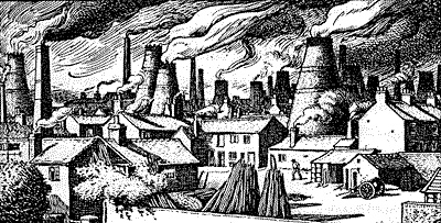 Staffordshire antique pottery Woods Burslem pottery factory site